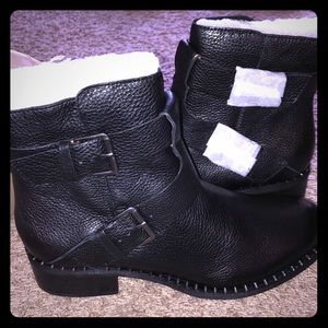 Gentle Souls by Kenneth Cole Black Moto boots